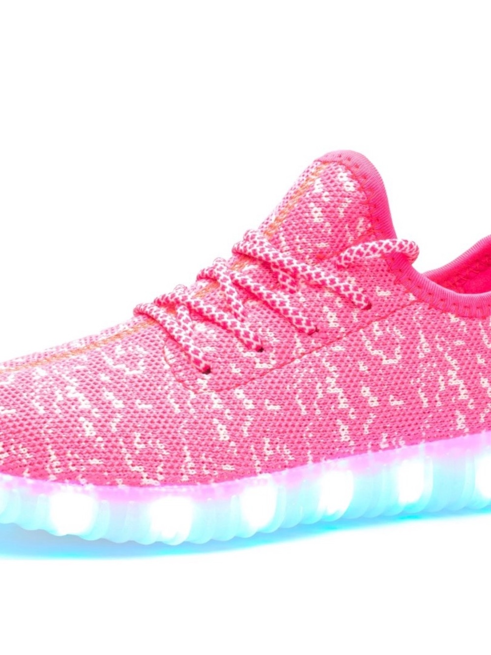 ATS Youth Girls Twinkle Light up Sneakers Size 3.5  Pink